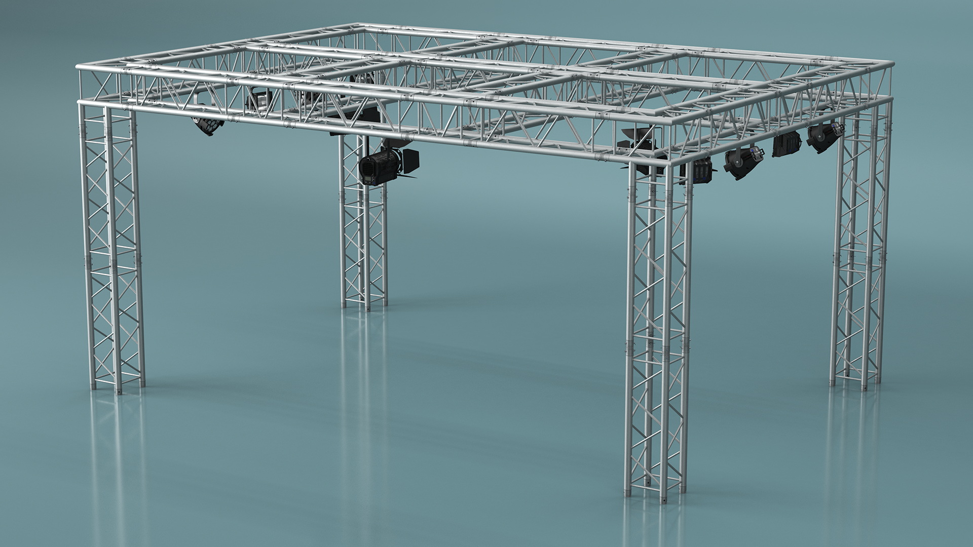 3D Studio Truss Modular Light System model