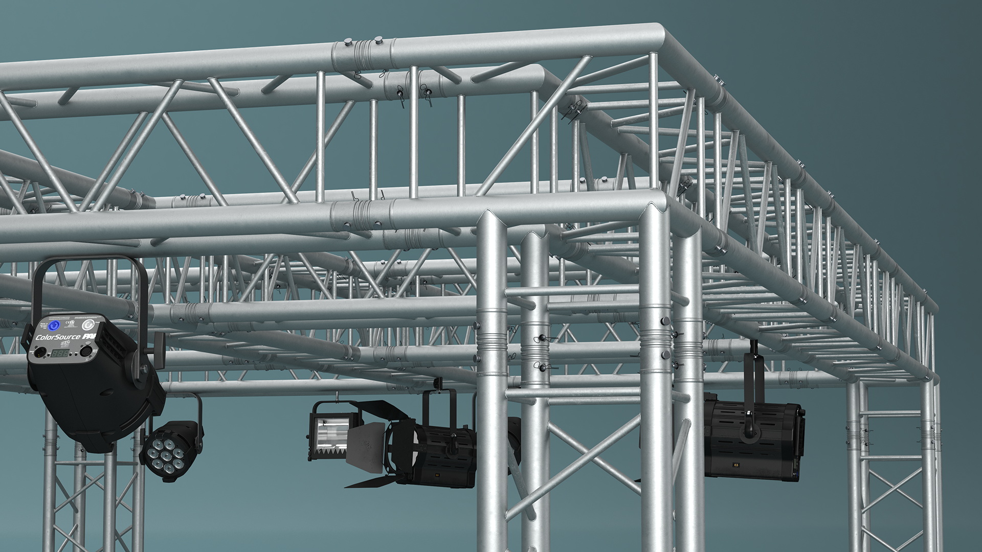 3D Studio Truss Modular Light System model