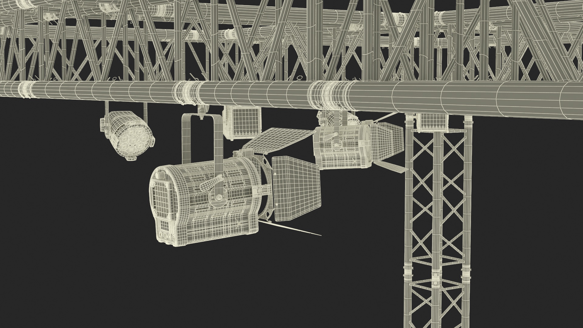 3D Studio Truss Modular Light System model