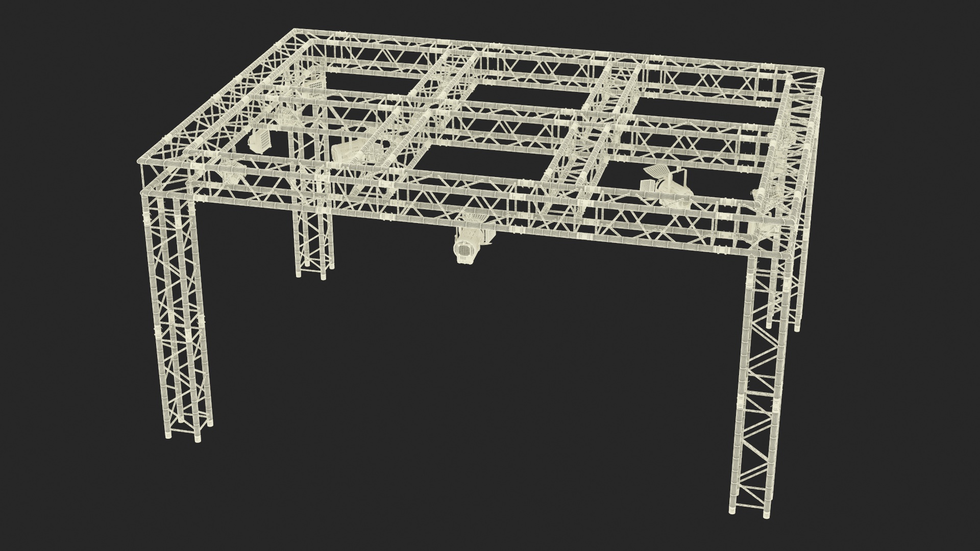 3D Studio Truss Modular Light System model