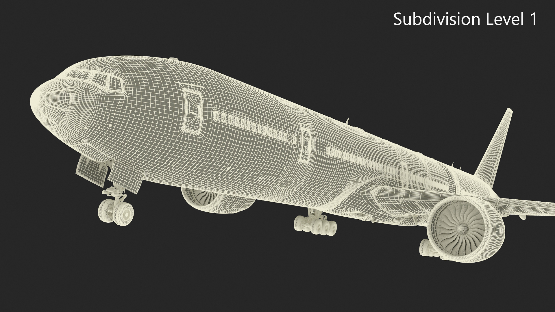 3D Boeing 777 Emirates Airlines model