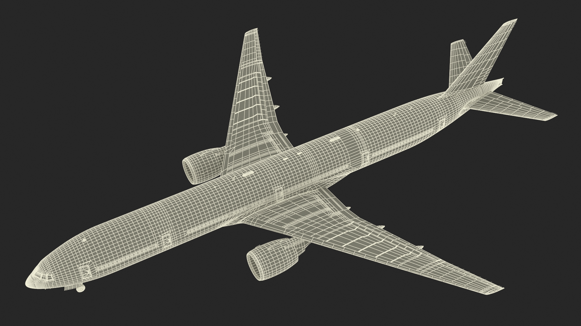 3D Boeing 777 Emirates Airlines model