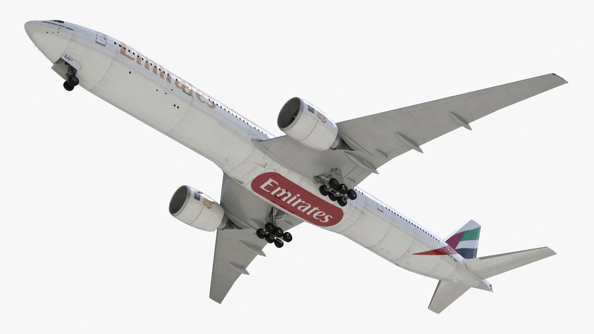 3D Boeing 777 Emirates Airlines model