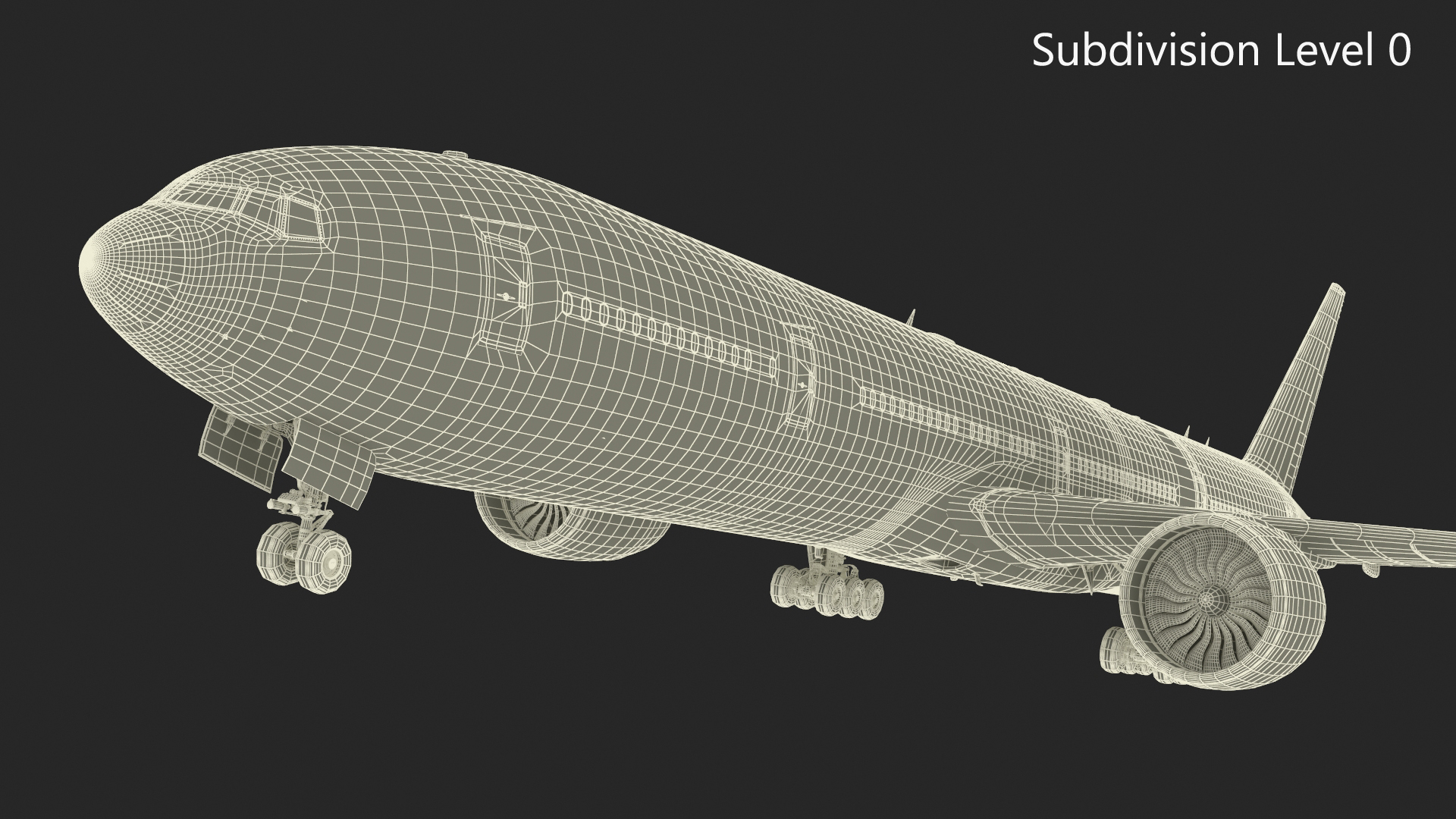 3D Boeing 777 Emirates Airlines model