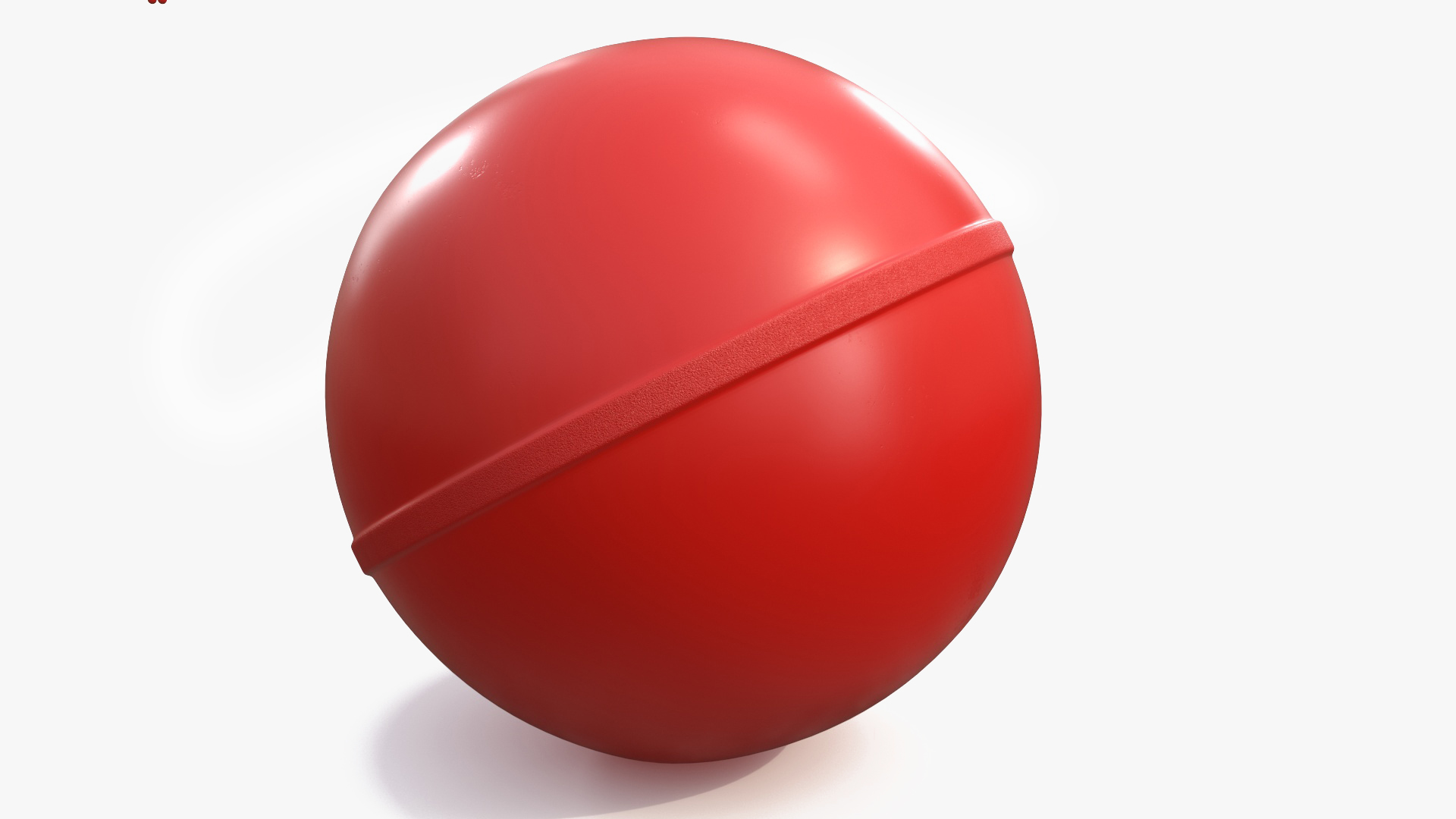 3D Flexi Bouncy Ball Red