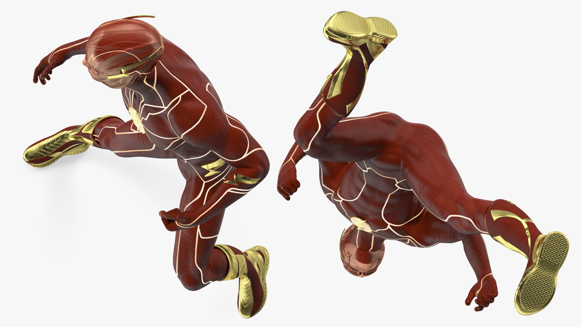 DC Comics Flash Fighting Pose 3D model