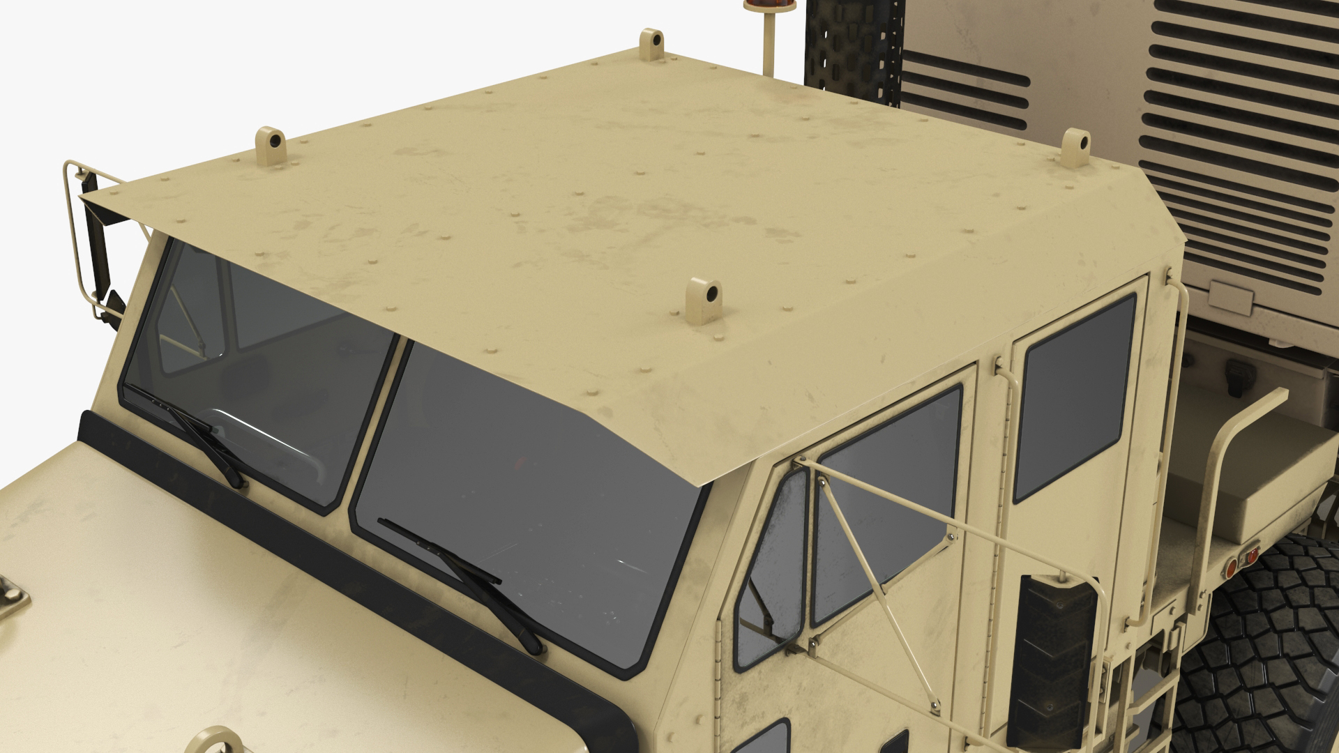 Military Transporter with Rocket Launch System Jobaria Sand 3D model