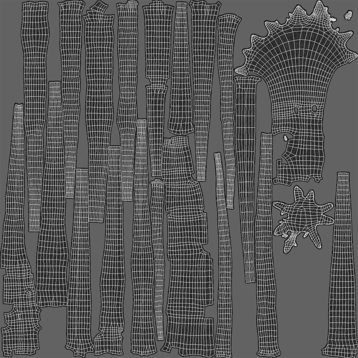 3D Big Bare Tree model