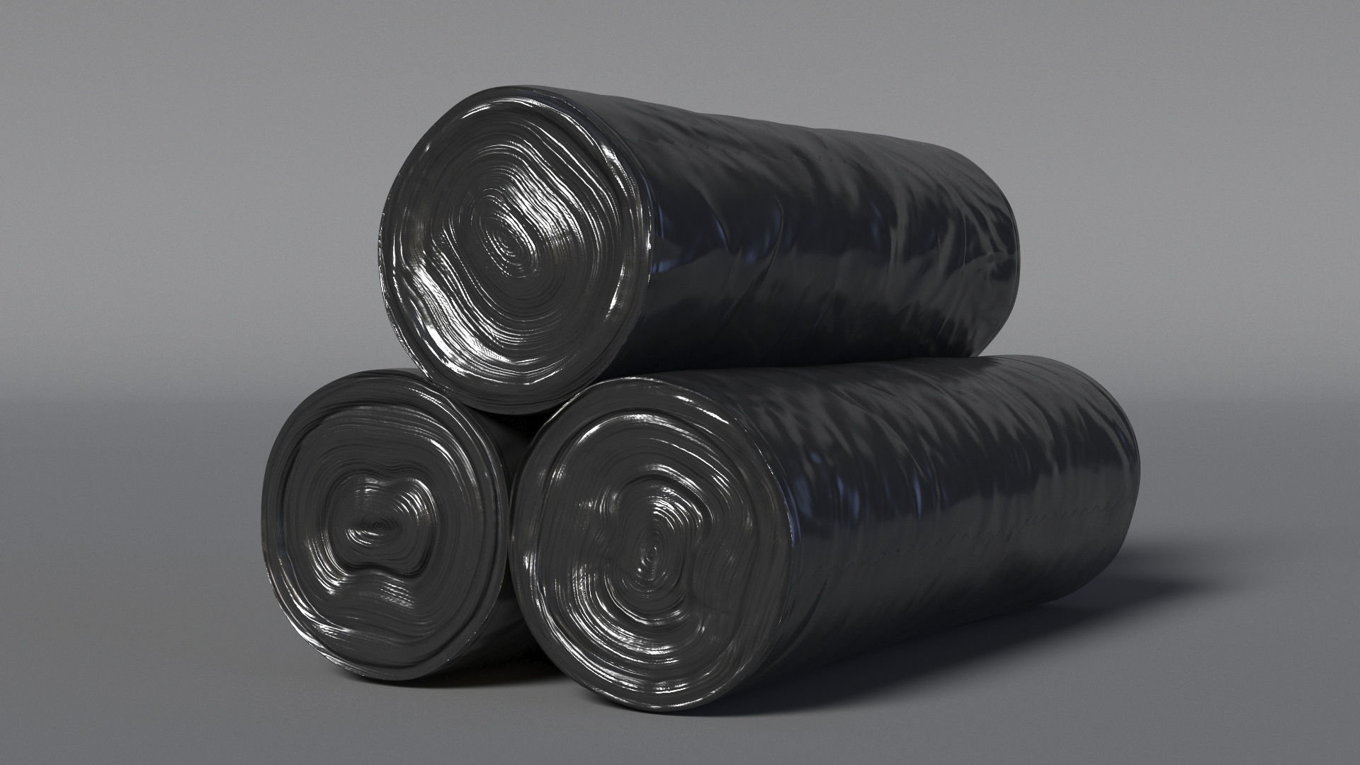 3D model Plastic Garbage Bag Rolls