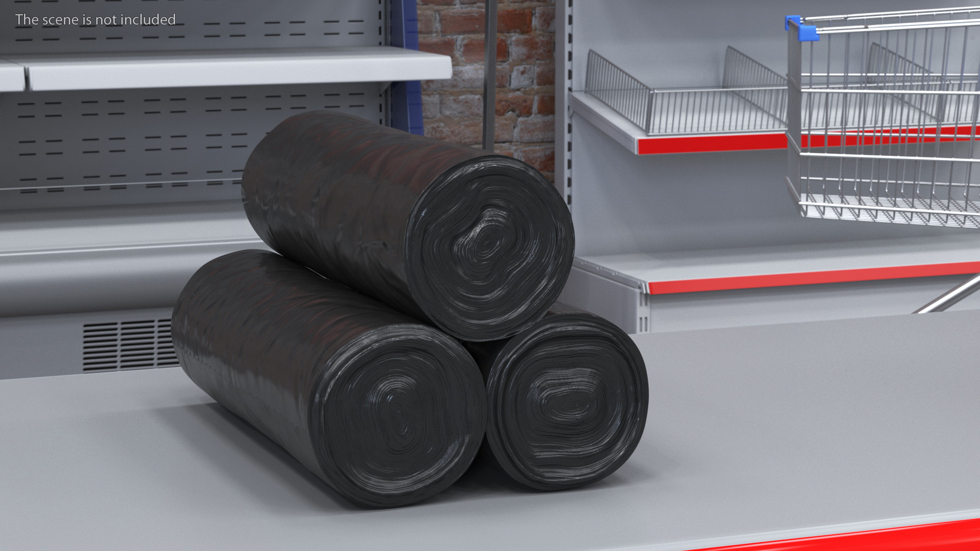 3D model Plastic Garbage Bag Rolls