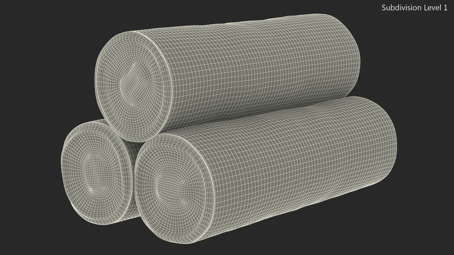 3D model Plastic Garbage Bag Rolls