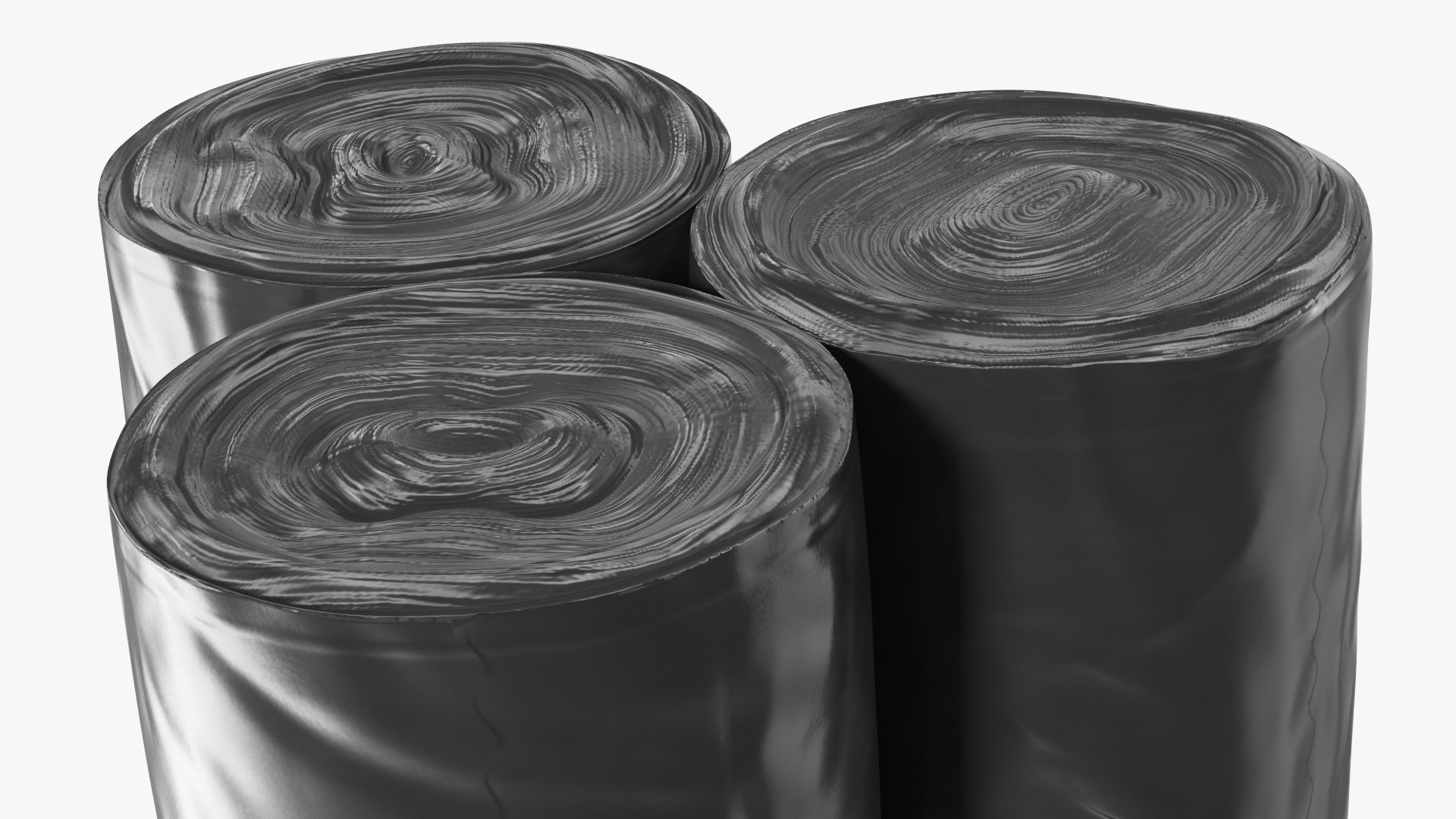 3D model Plastic Garbage Bag Rolls