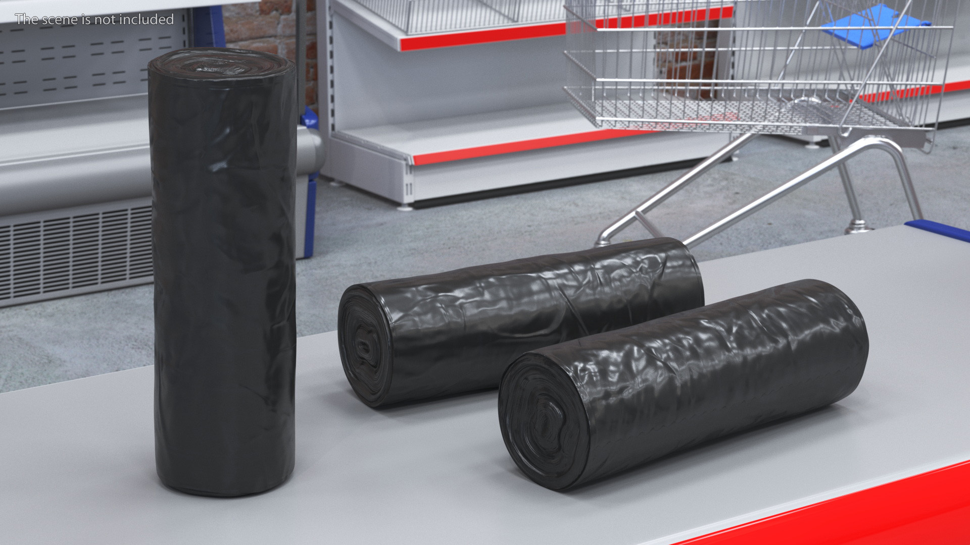 3D model Plastic Garbage Bag Rolls