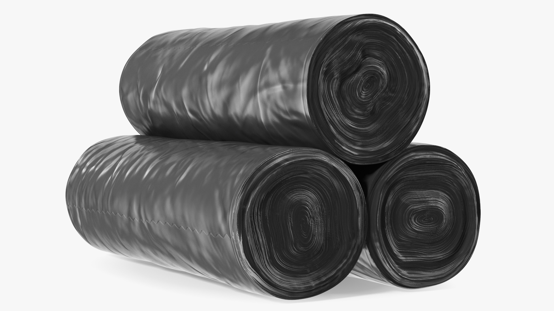 3D model Plastic Garbage Bag Rolls