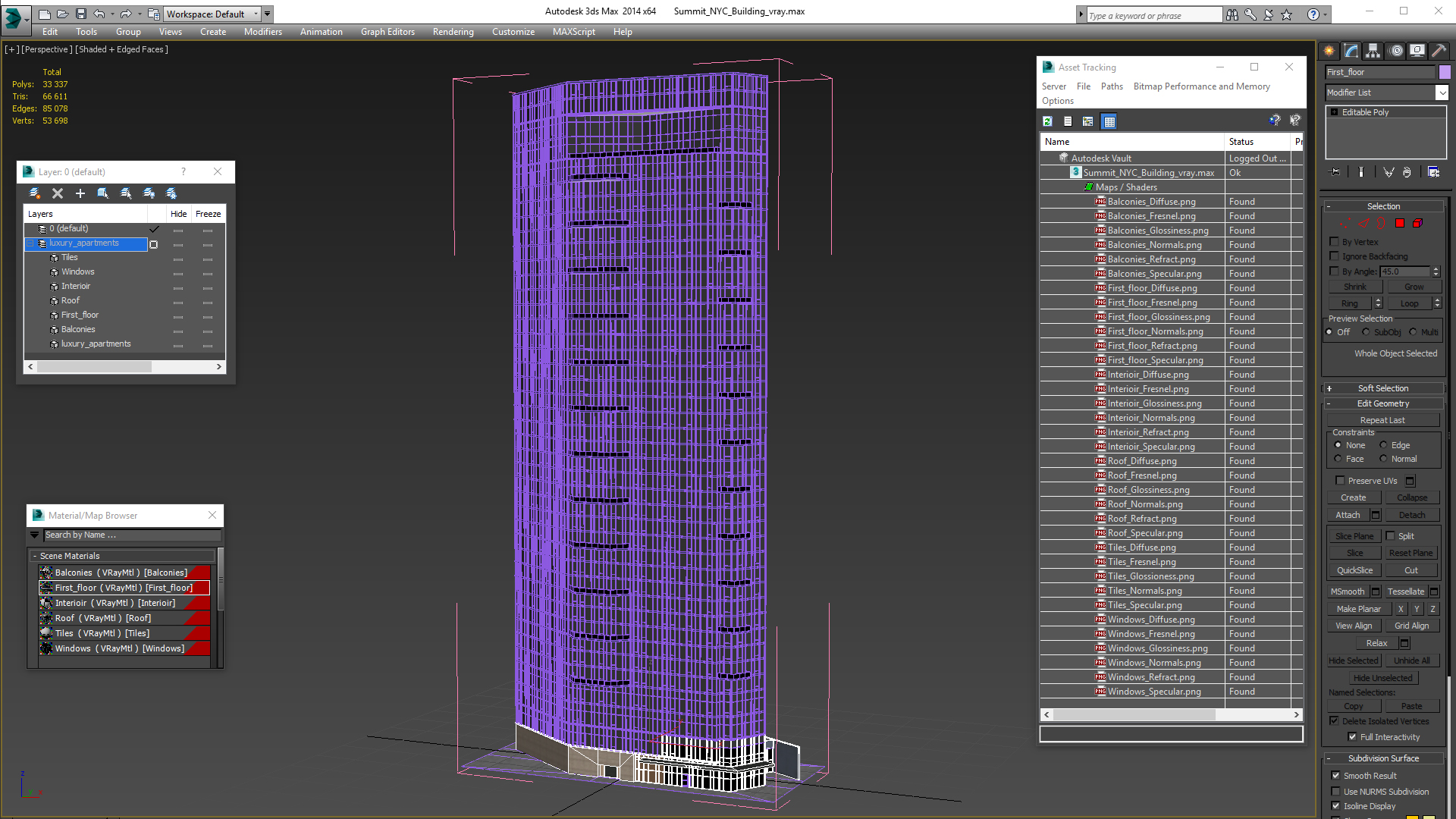 Summit NYC Building 3D model