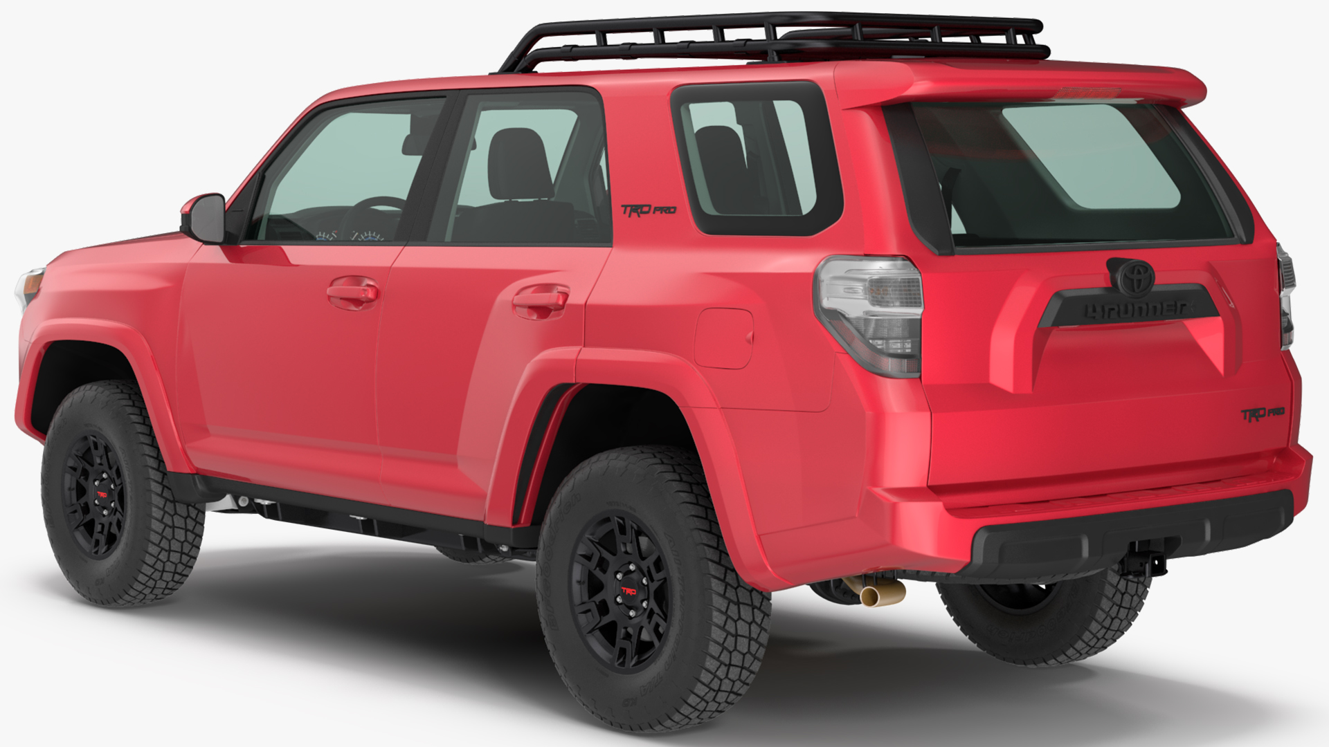 3D model Toyota 4Runner TRD Pro Red Metallic 2021