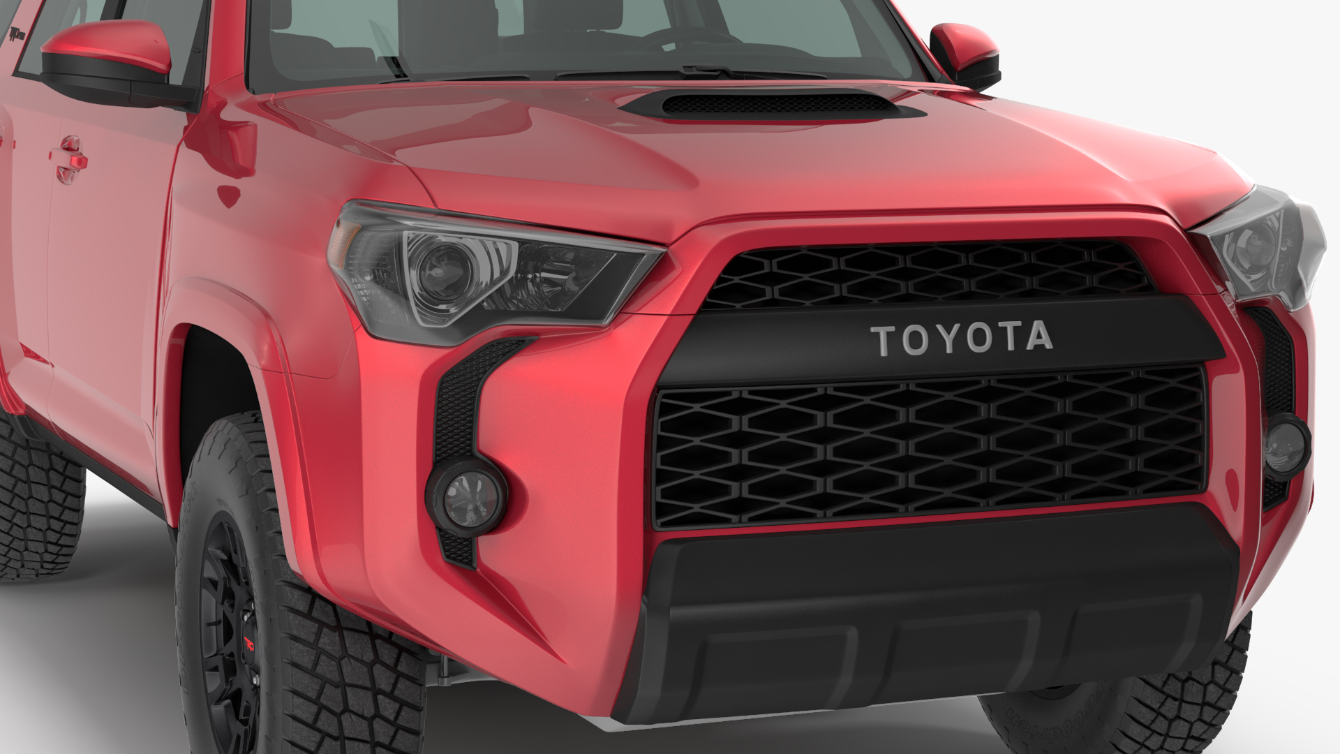 3D model Toyota 4Runner TRD Pro Red Metallic 2021