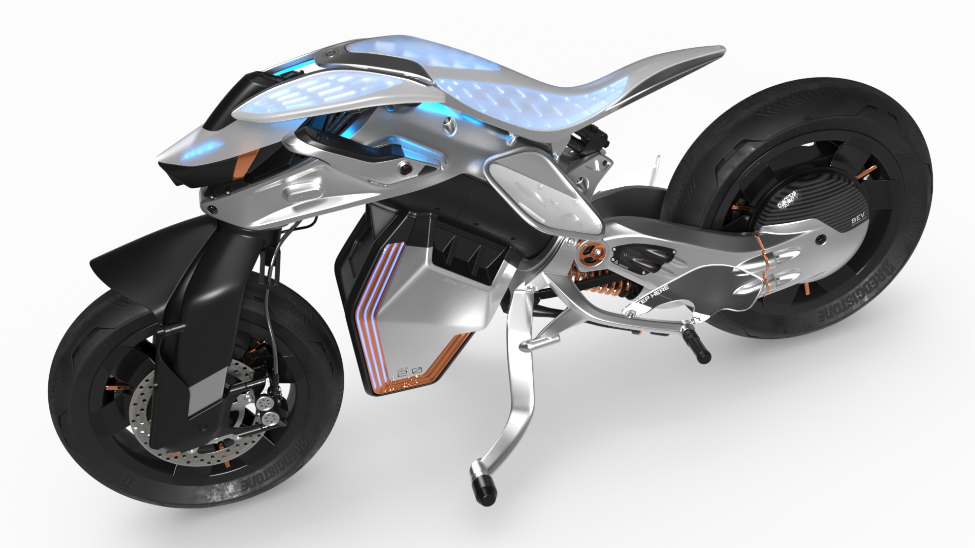 3D Yamaha MOTOROiD 2 Motorcycle model