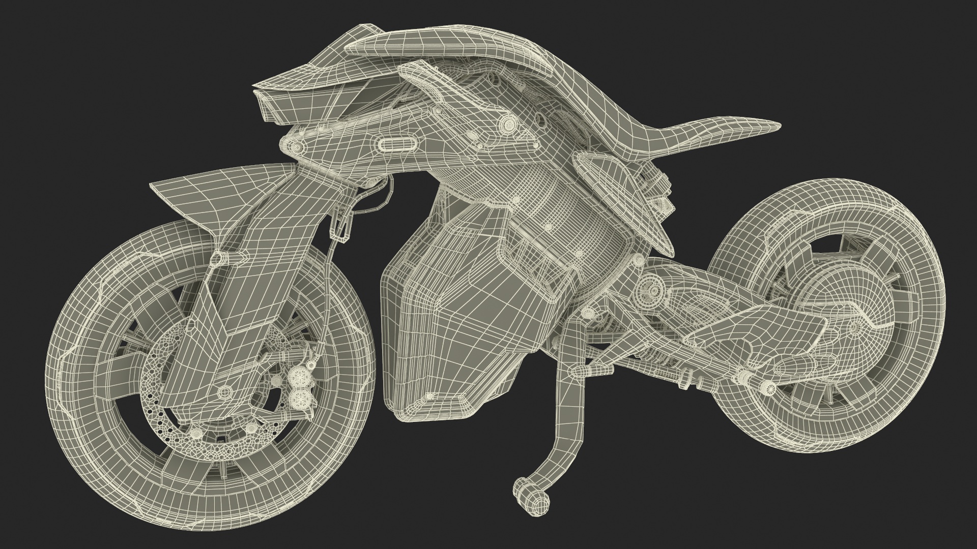 3D Yamaha MOTOROiD 2 Motorcycle model