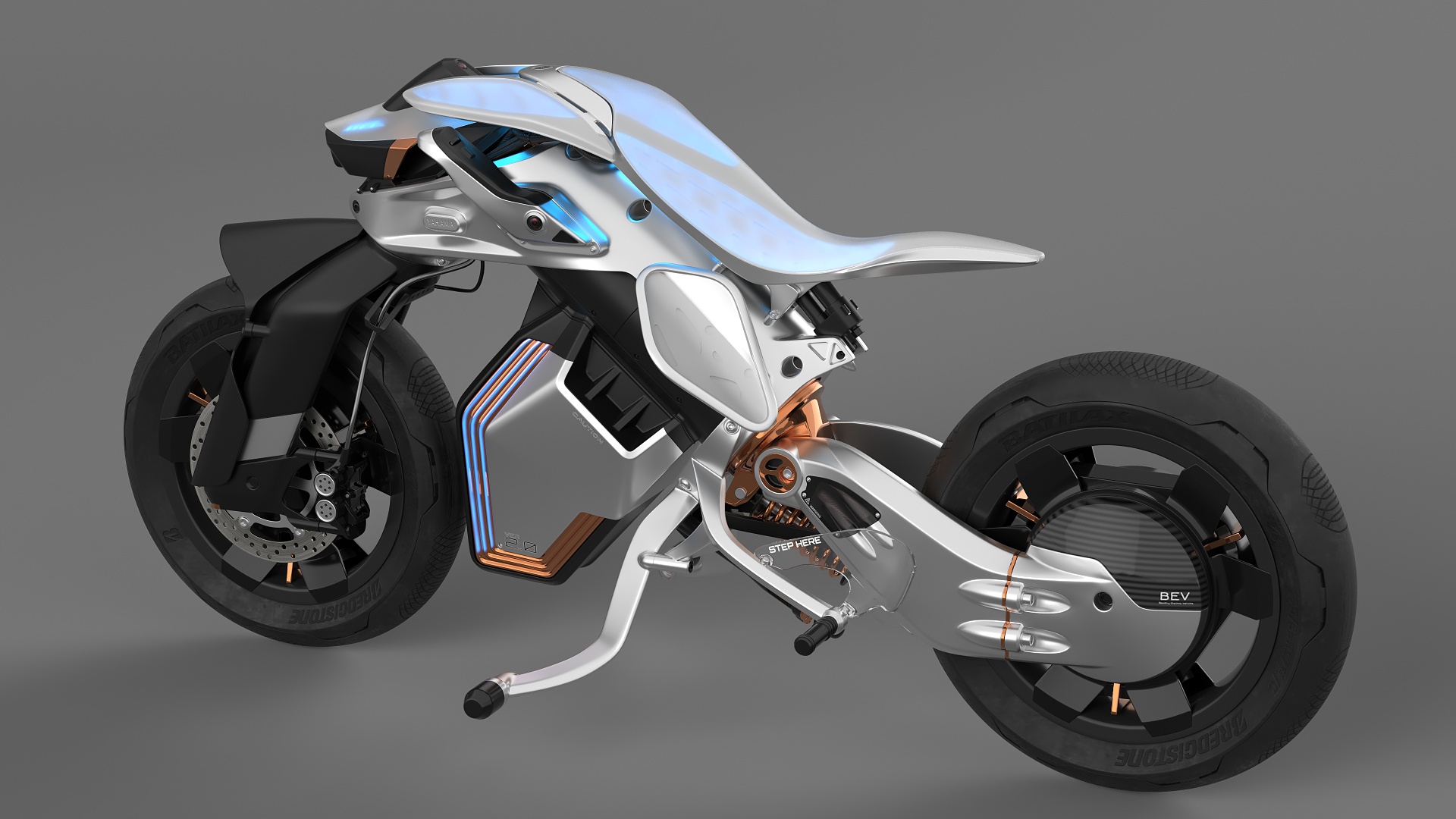 3D Yamaha MOTOROiD 2 Motorcycle model