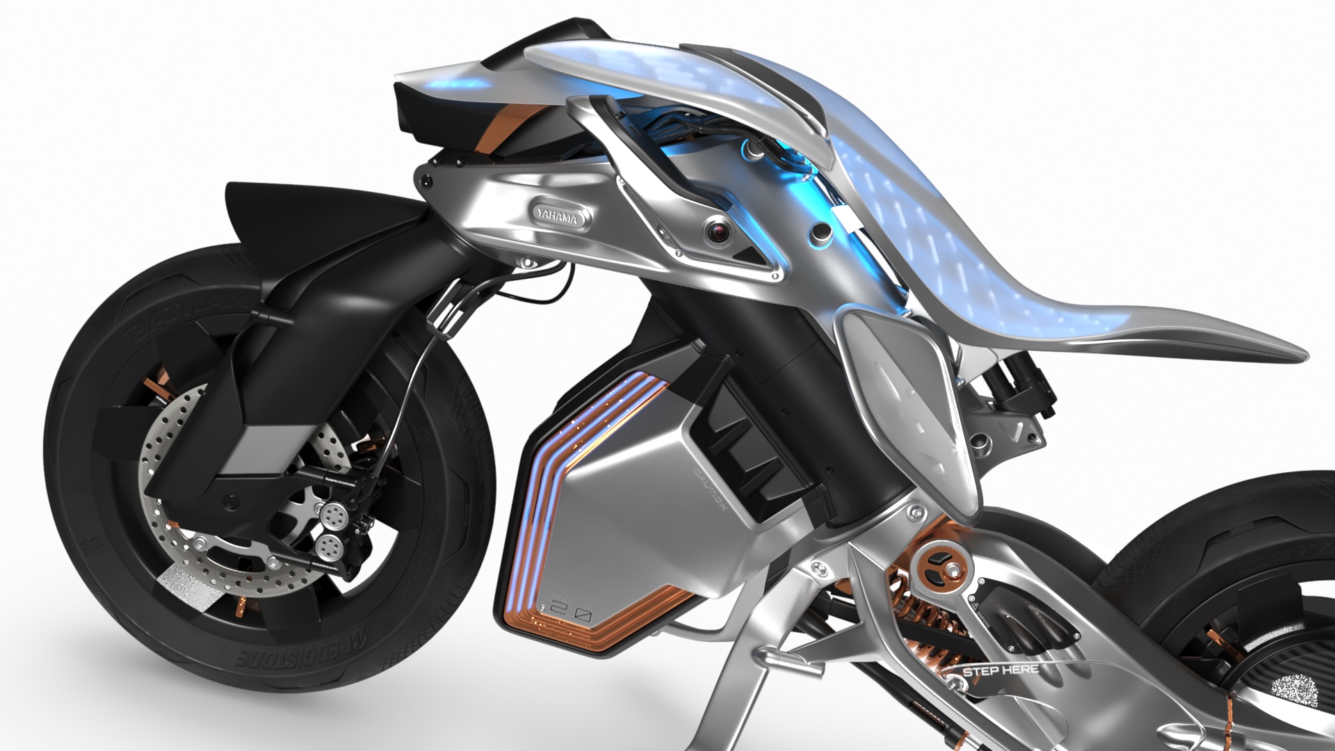 3D Yamaha MOTOROiD 2 Motorcycle model