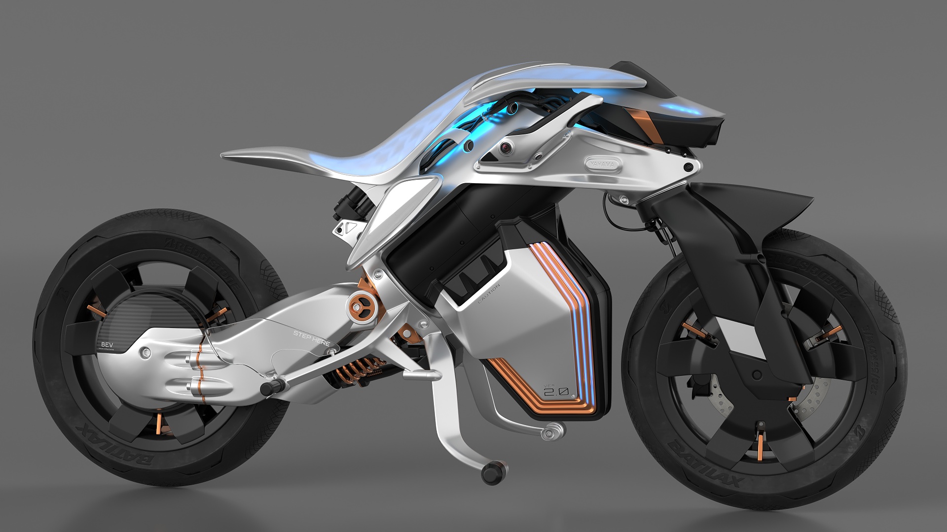 3D Yamaha MOTOROiD 2 Motorcycle model