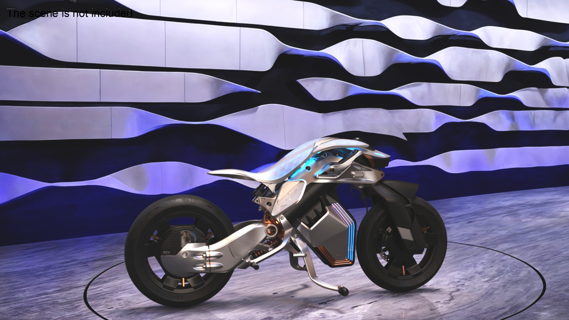 3D Yamaha MOTOROiD 2 Motorcycle model