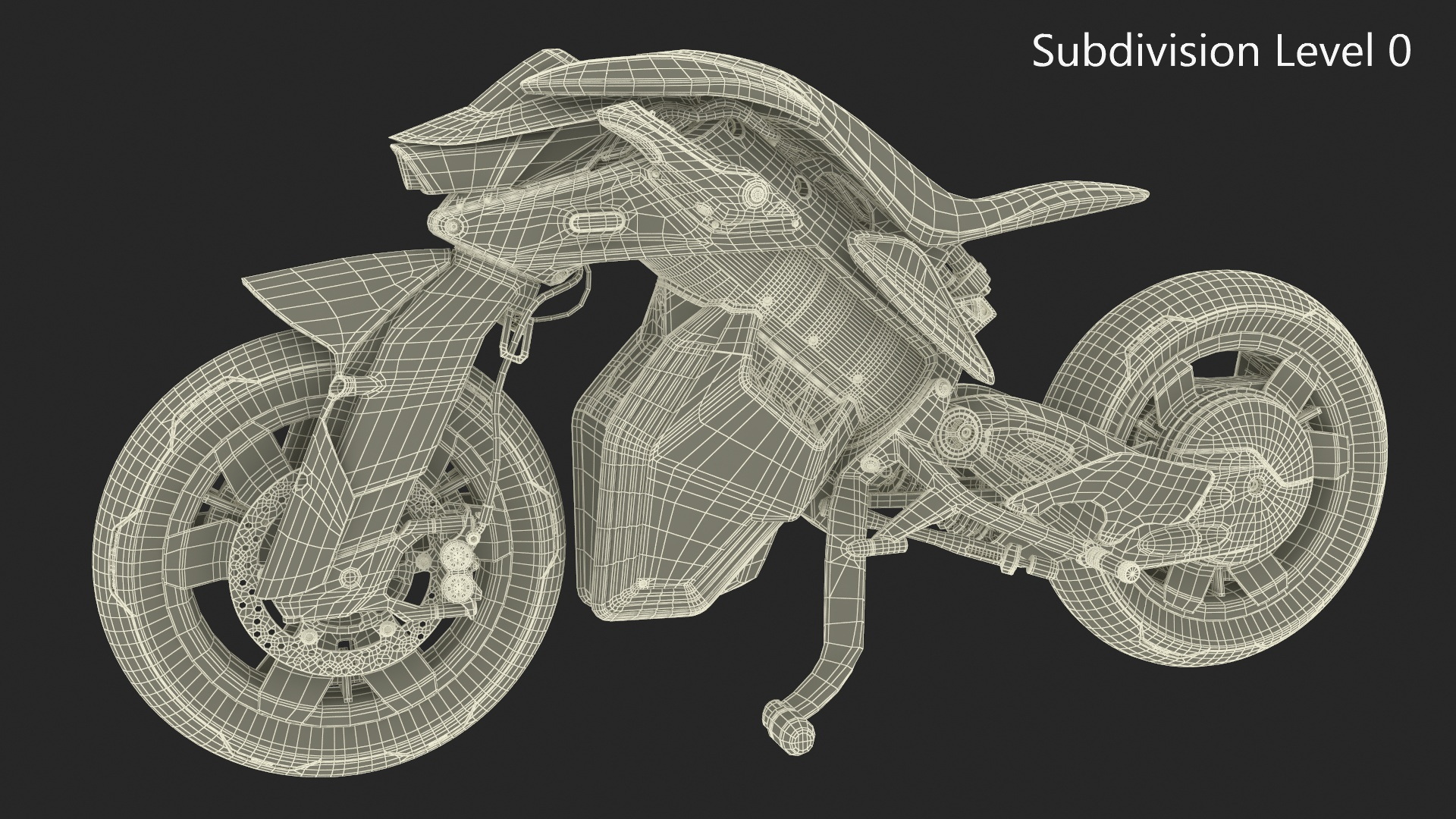 3D Yamaha MOTOROiD 2 Motorcycle model