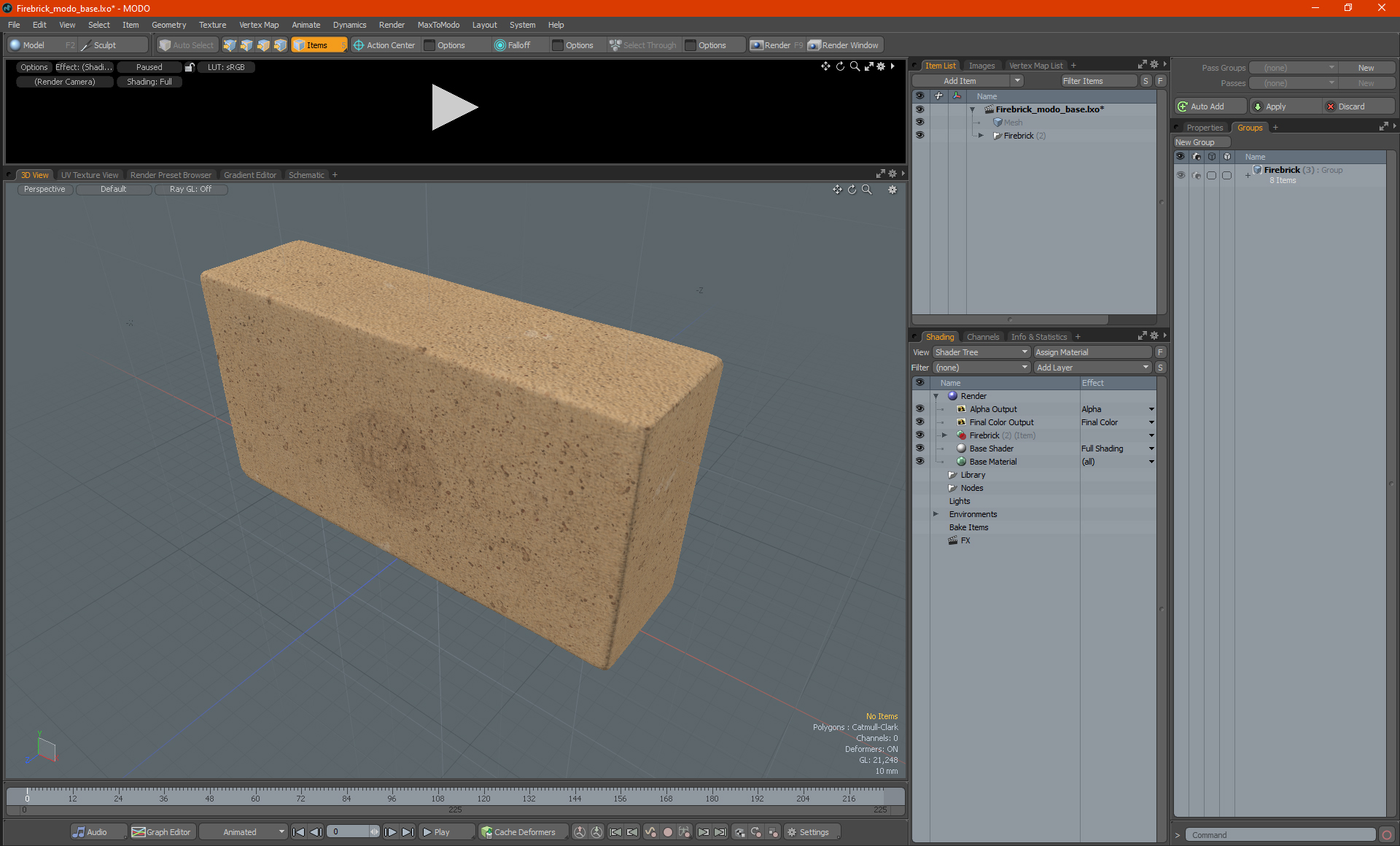 Firebrick 3D model