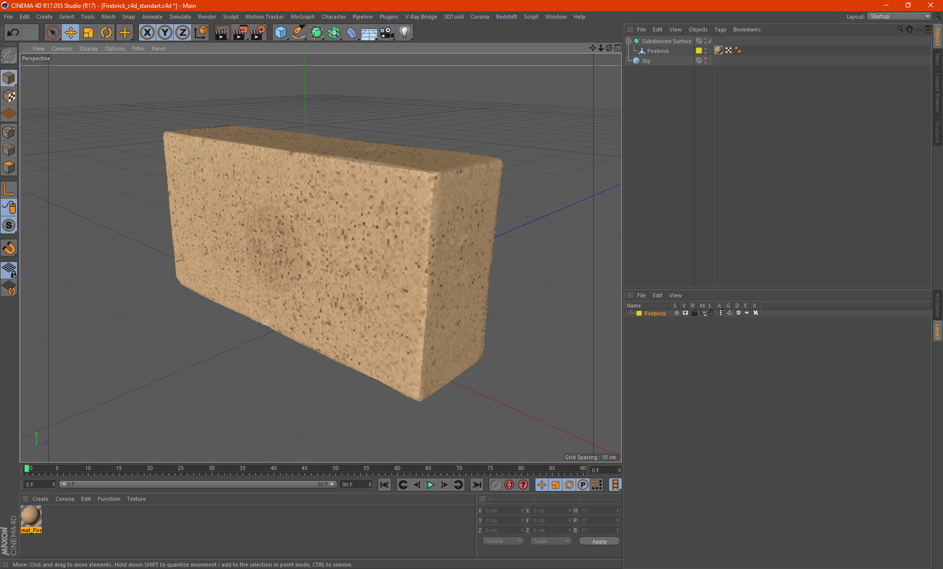 Firebrick 3D model