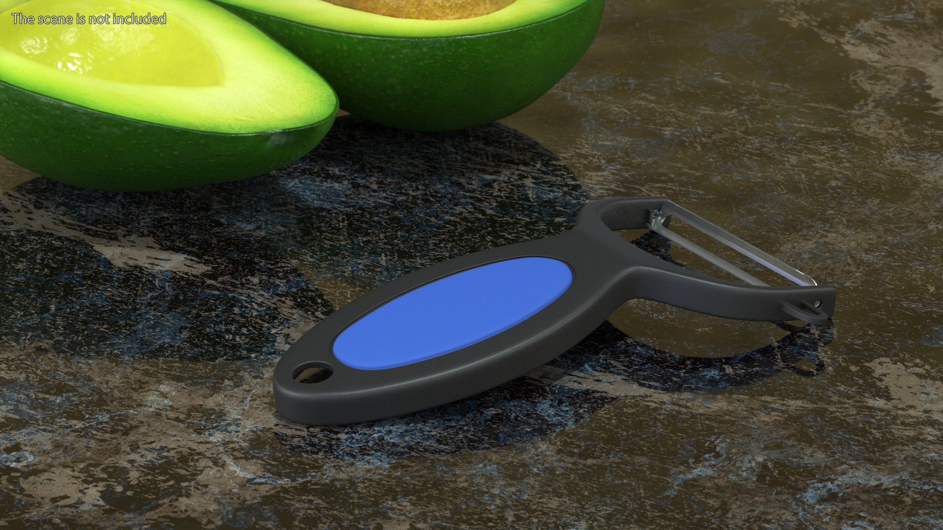 3D Vegetable Peeler Blue