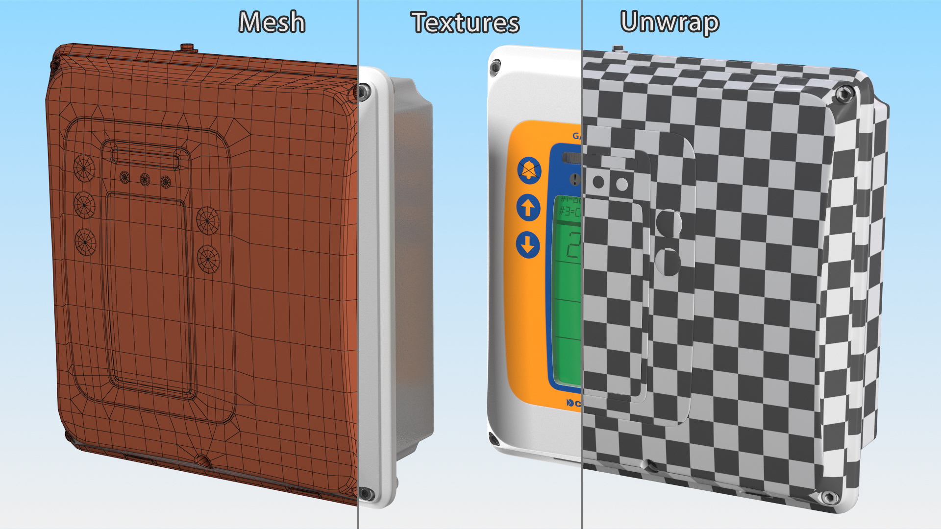 3D model Crowcon Gasmaster Gas Detection Control Panel