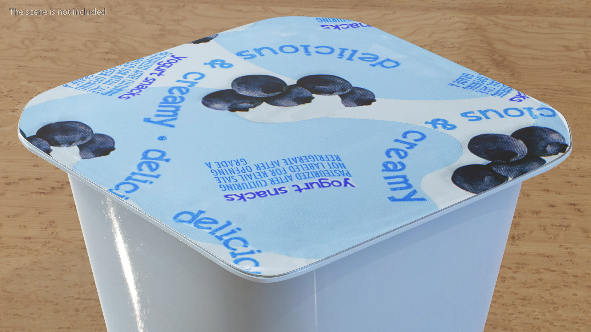 3D Blueberry Yogurt Gerber model