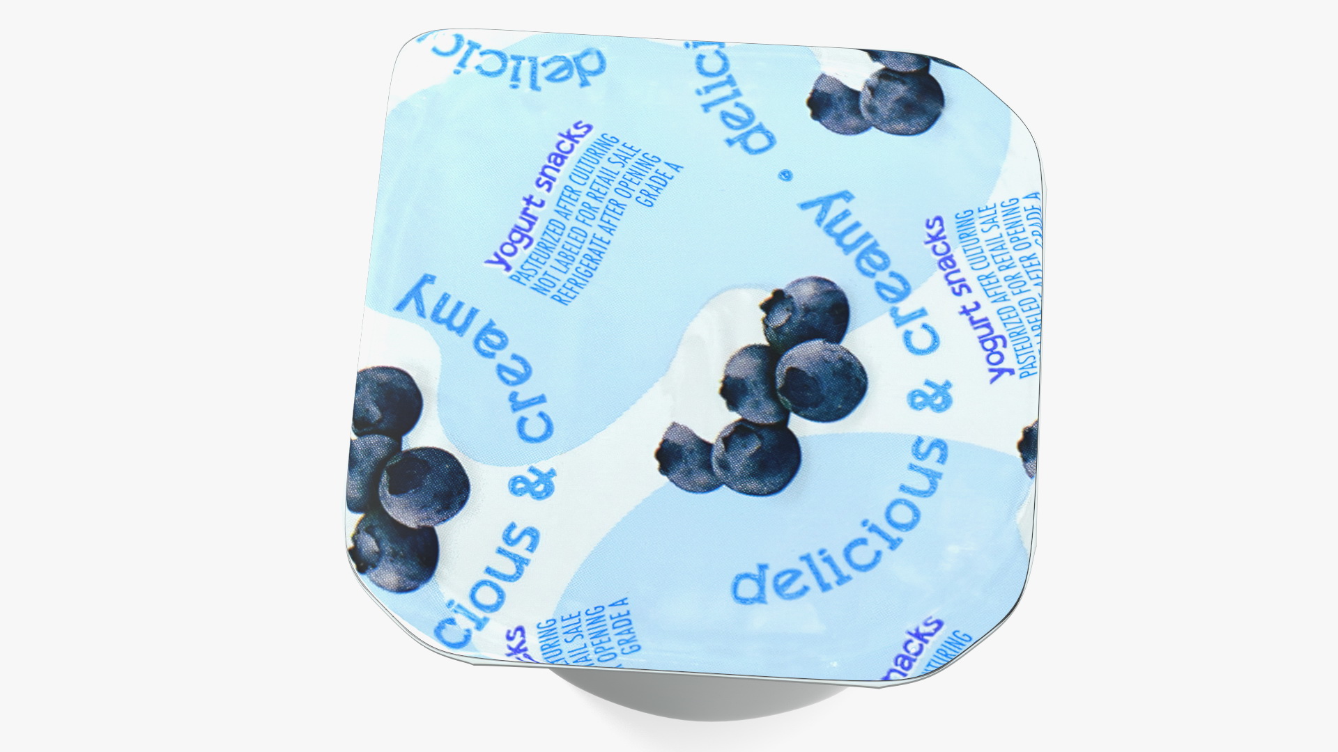 3D Blueberry Yogurt Gerber model