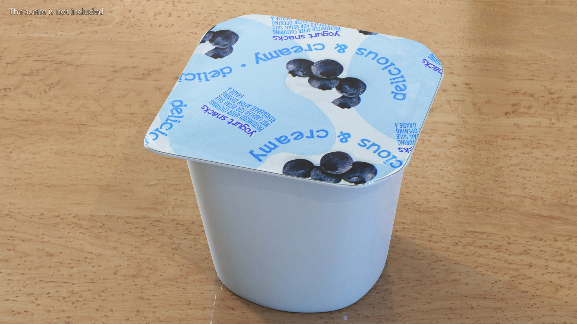 3D Blueberry Yogurt Gerber model