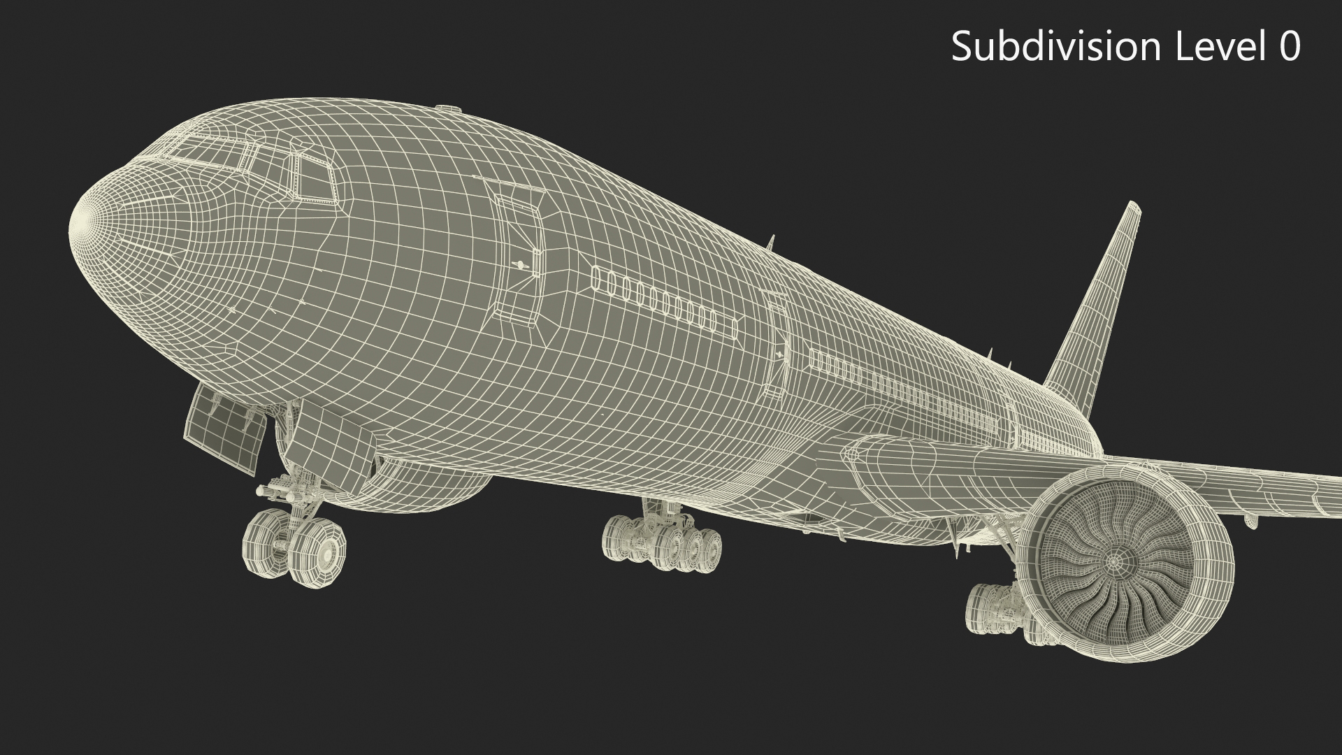 3D Boeing 777-200 Passenger Aircraft model