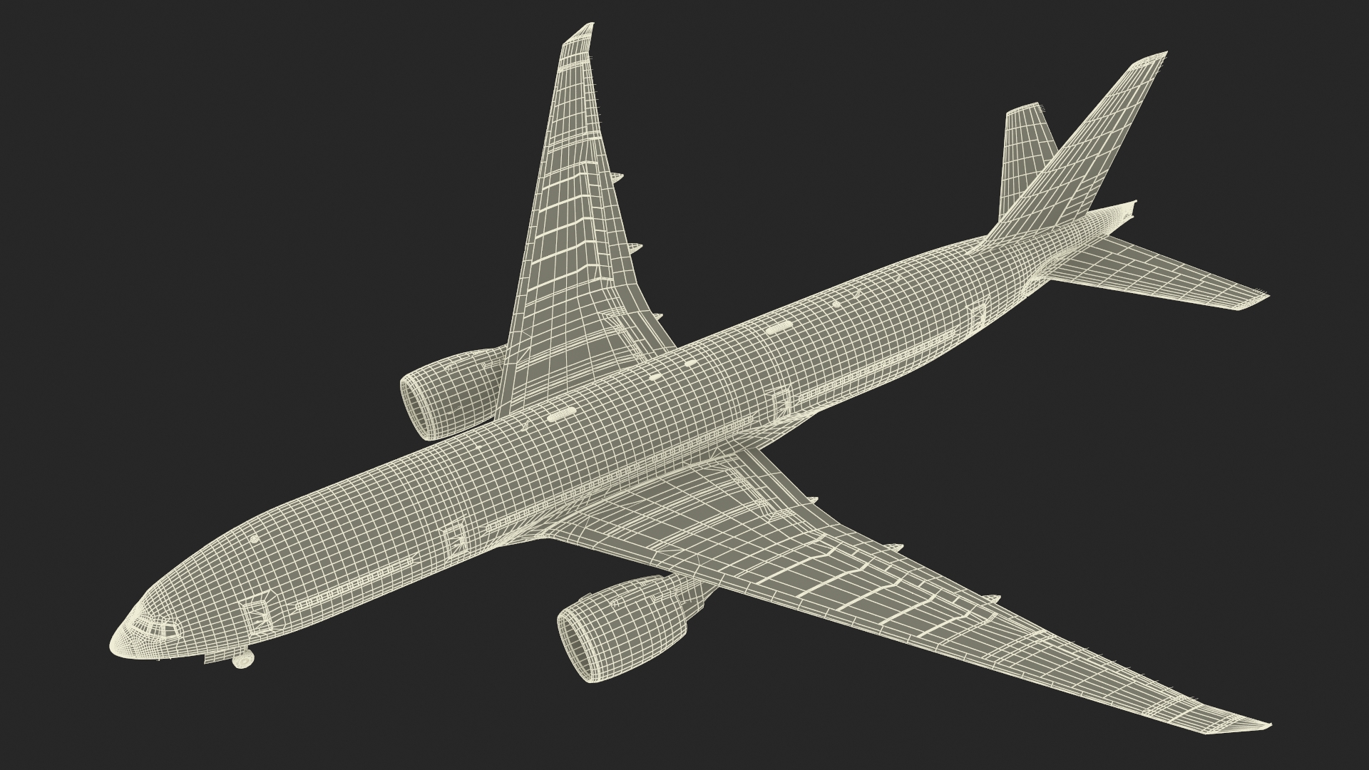 3D Boeing 777-200 Passenger Aircraft model