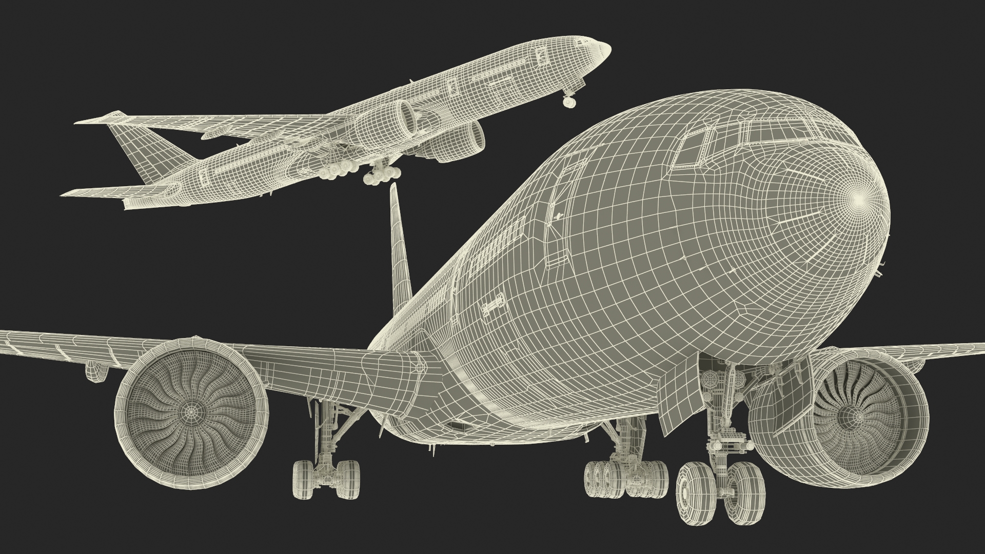 3D Boeing 777-200 Passenger Aircraft model