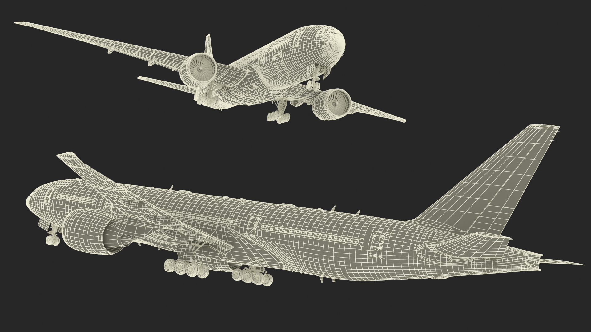 3D Boeing 777-200 Passenger Aircraft model