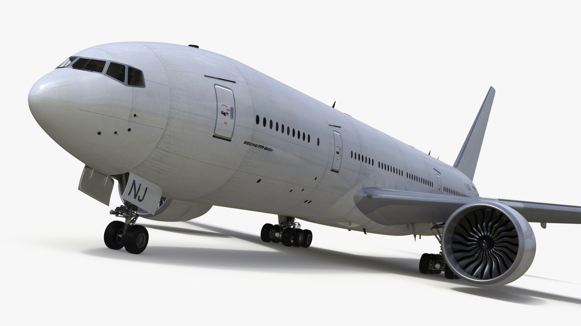 3D Boeing 777-200 Passenger Aircraft model