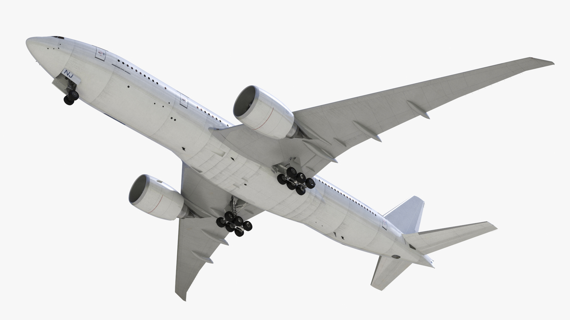 3D Boeing 777-200 Passenger Aircraft model