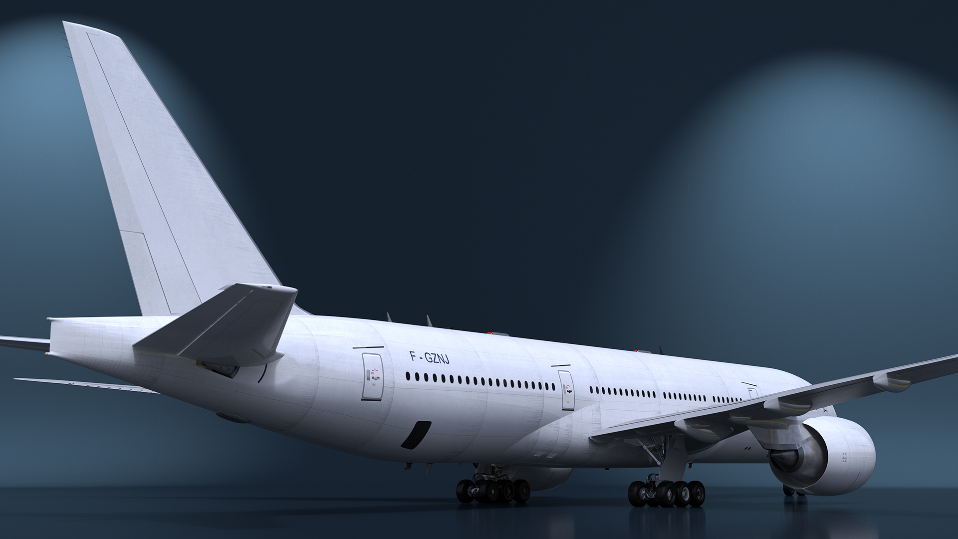 3D Boeing 777-200 Passenger Aircraft model