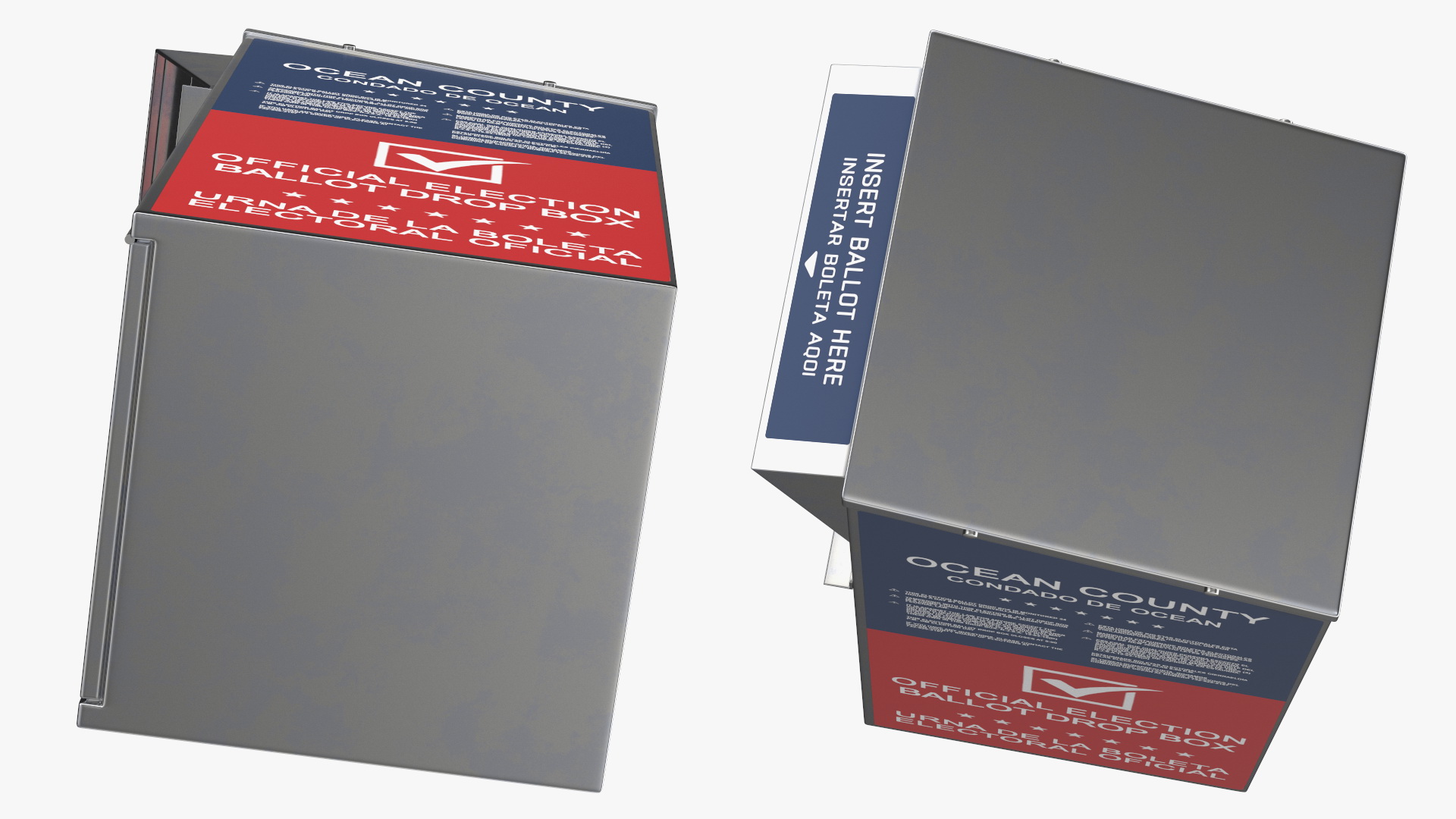 3D Official Ballot Drop Off Box model