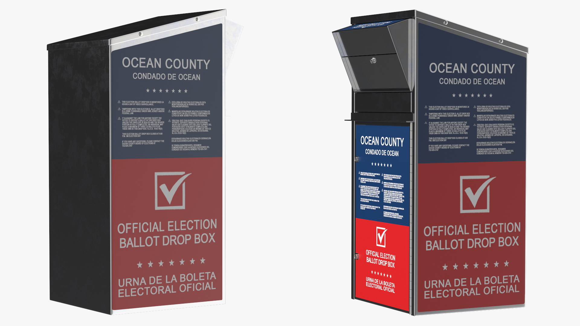 3D Official Ballot Drop Off Box model