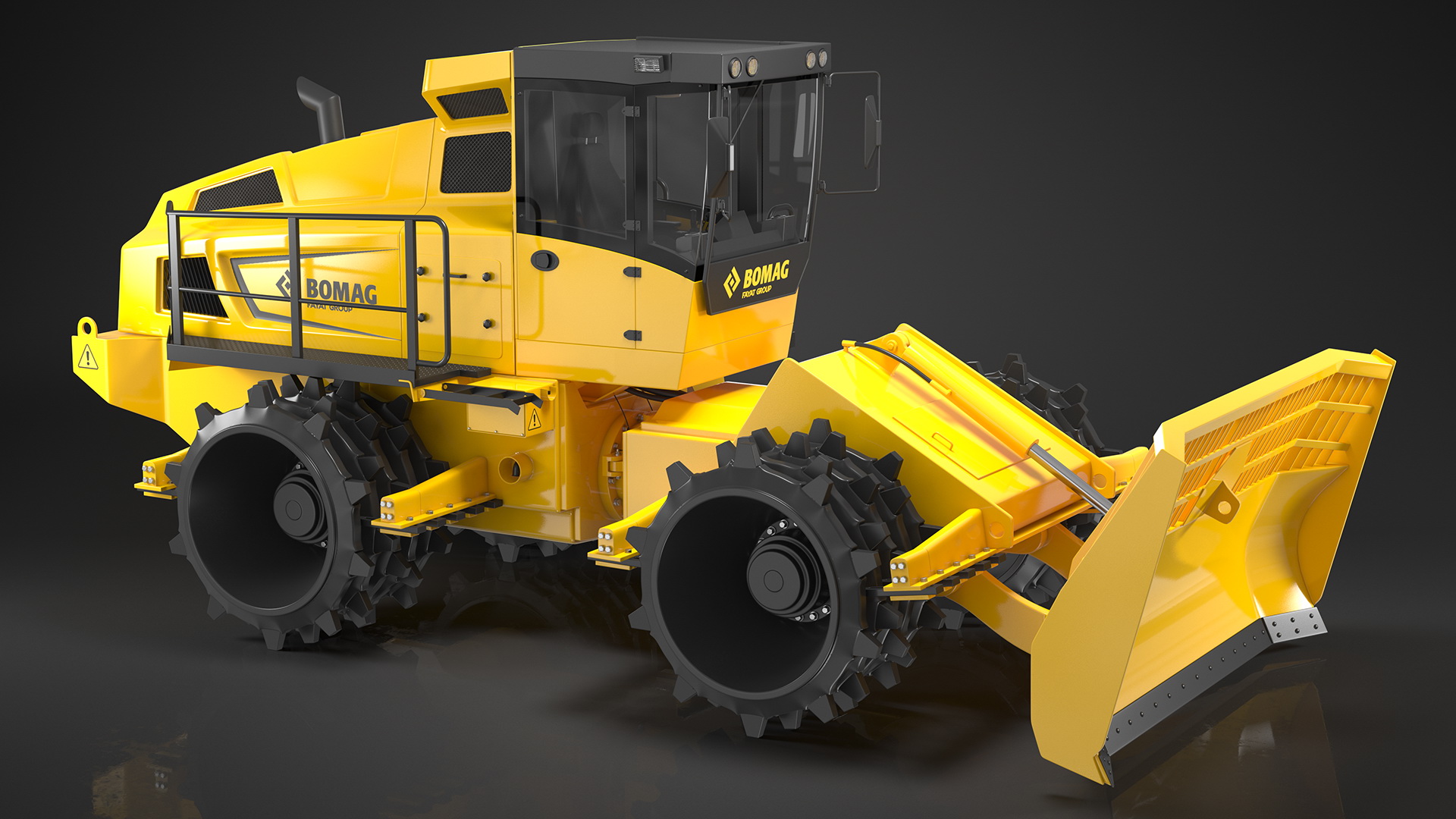 3D Bomag BC 473 RB5 Refuse Compactor model