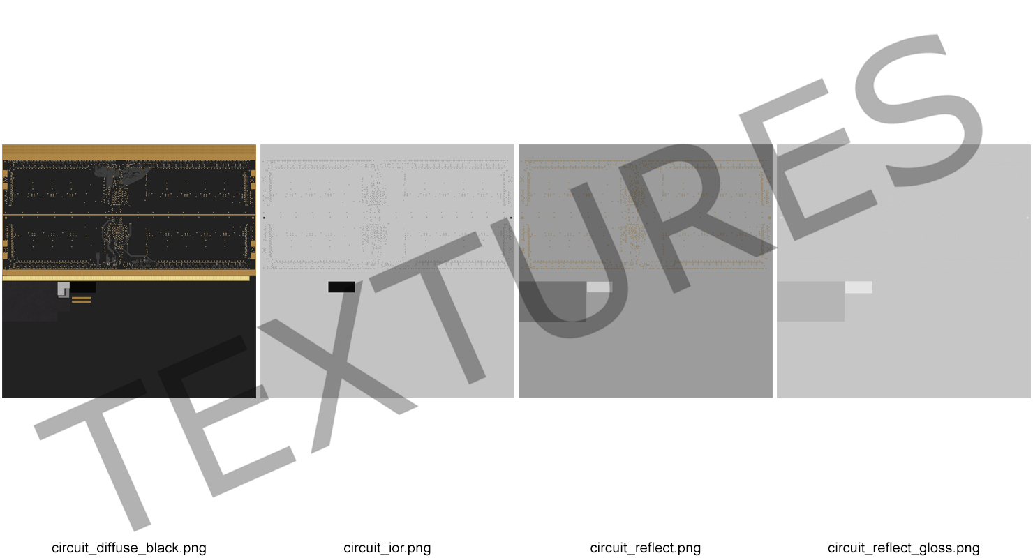 3D model Memory Bar