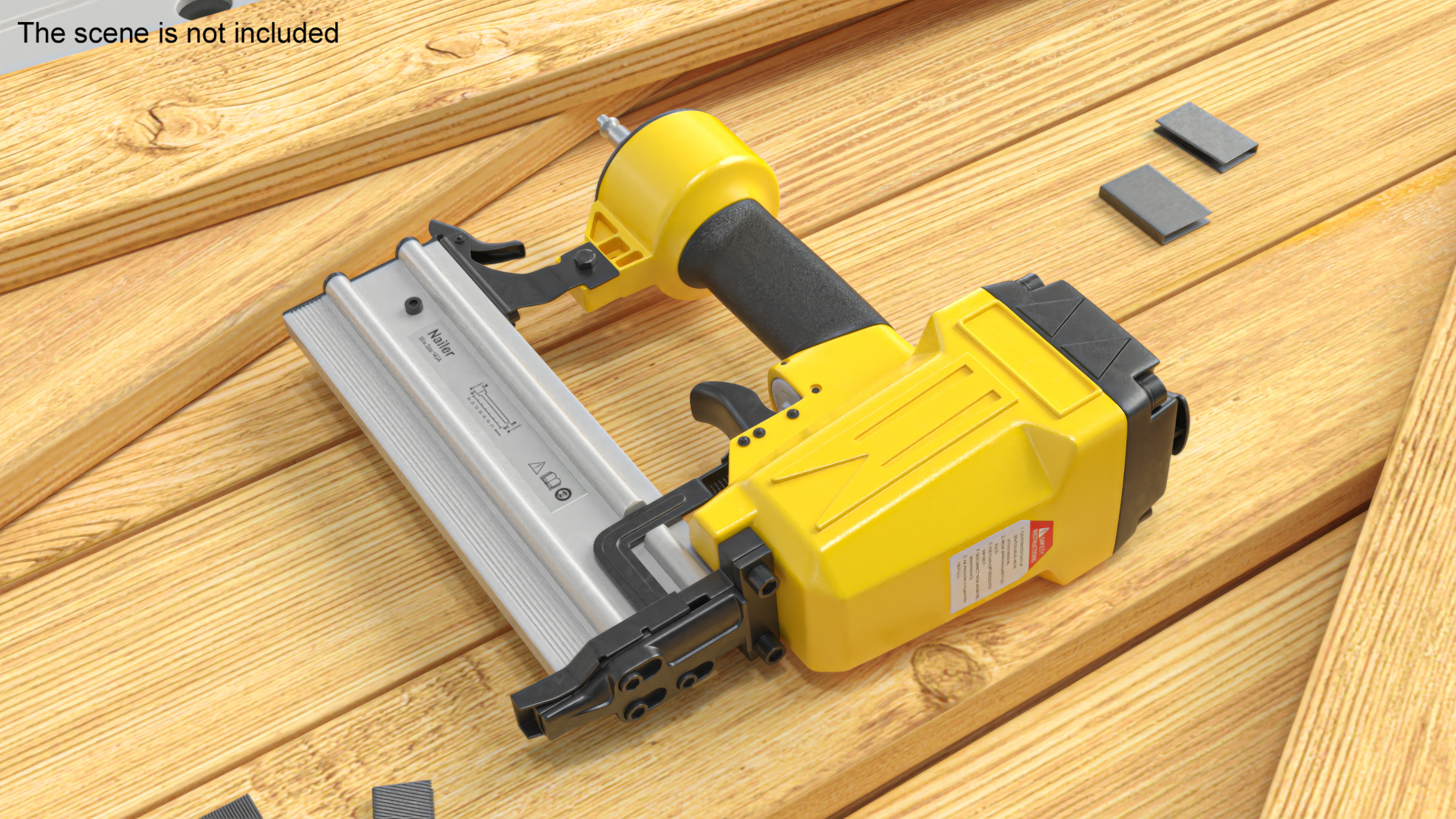 3D model Pneumatic Nail Gun Yellow