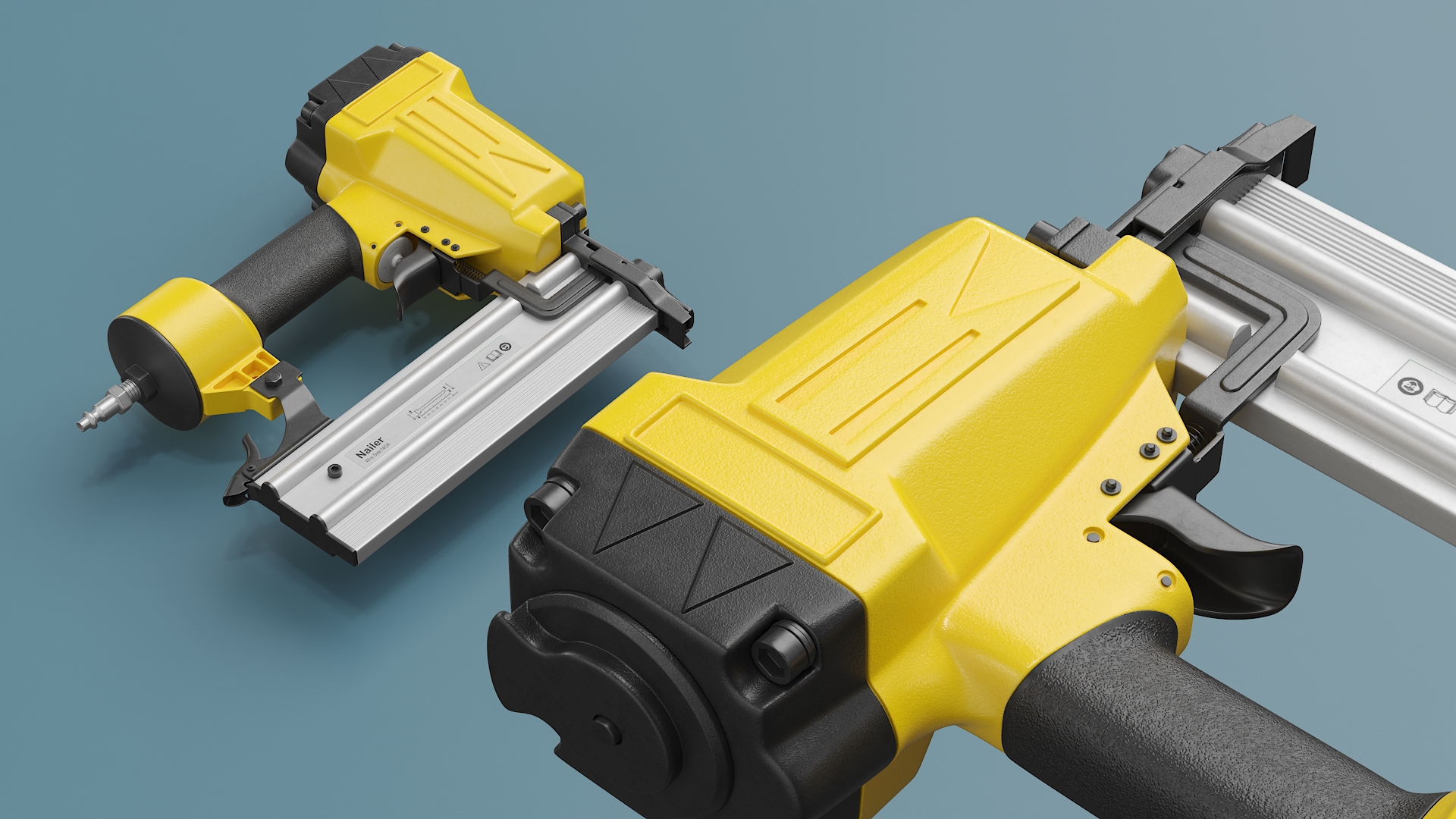 3D model Pneumatic Nail Gun Yellow