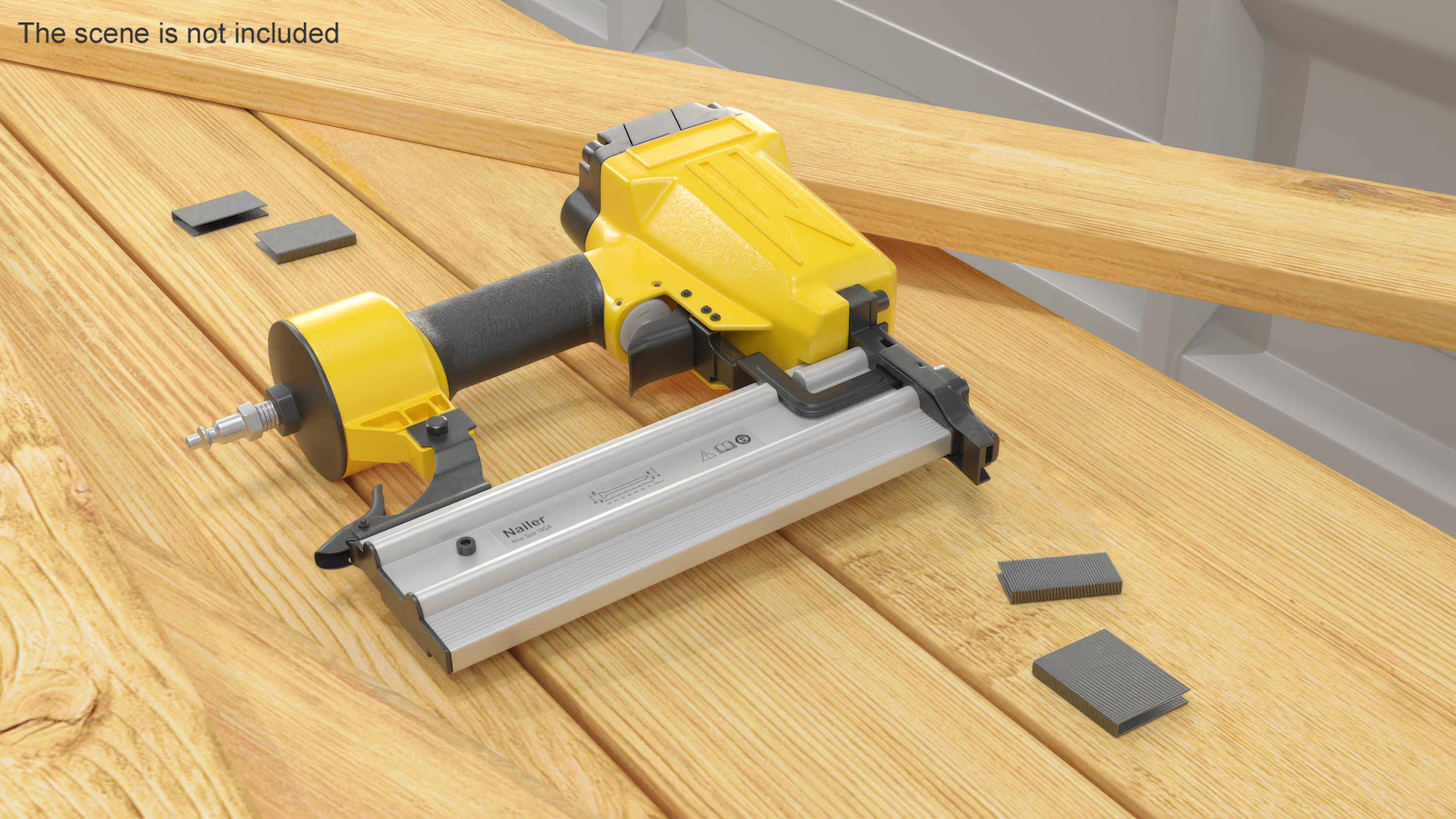 3D model Pneumatic Nail Gun Yellow