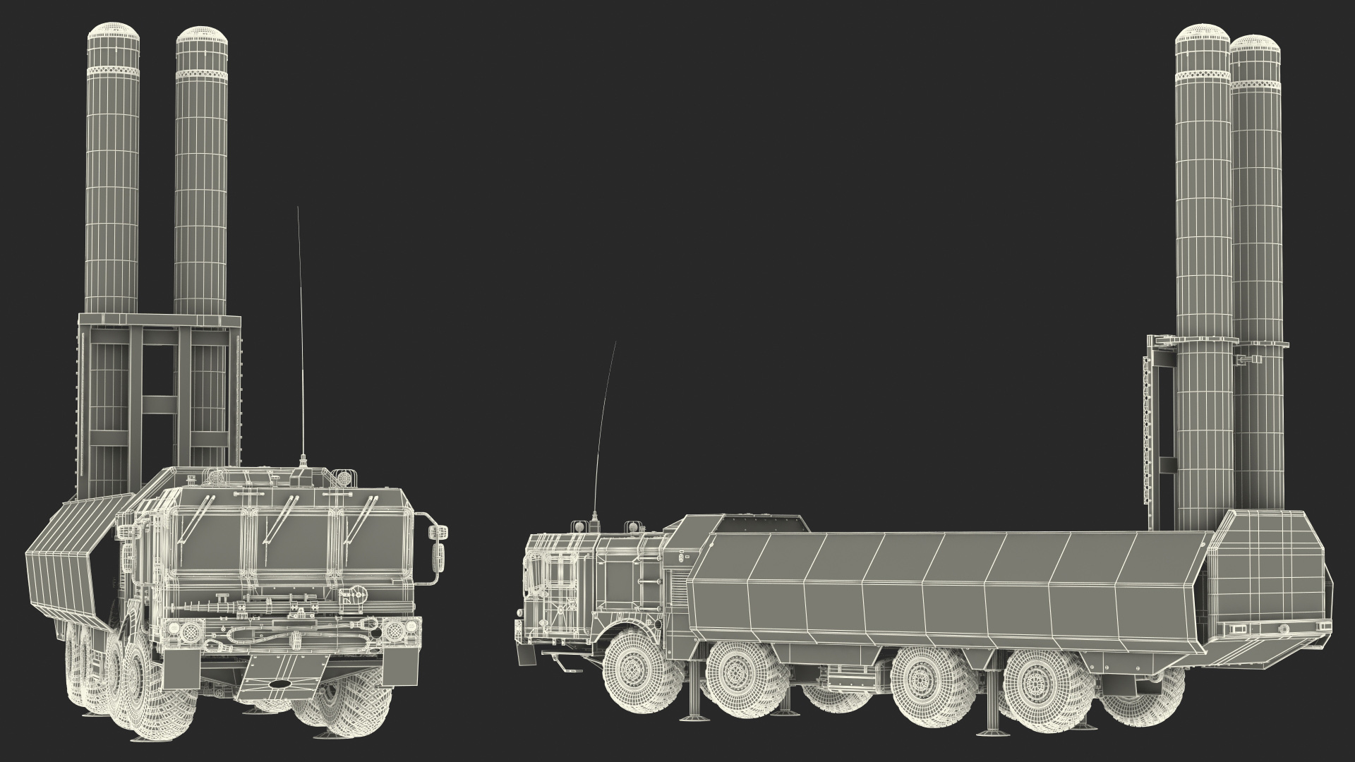 300P Bastion-P Missile System Armed Position 3D model